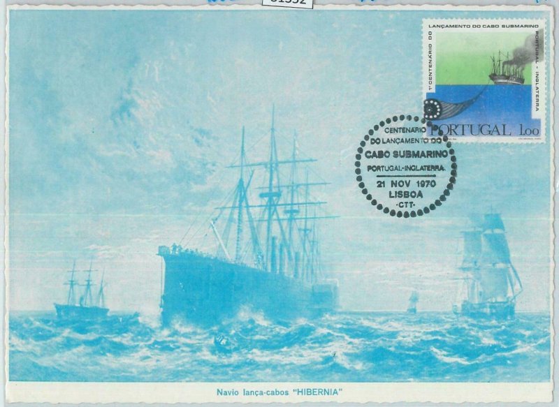 81352 -  PORTUGAL - Postal History - MAXIMUM CARD - BOATS Ships  1970