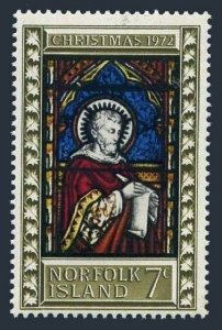 Norfolk 150 four stamps,MNH.Mi 130. Christmas 1972.Window by Edward Burne-Jones.