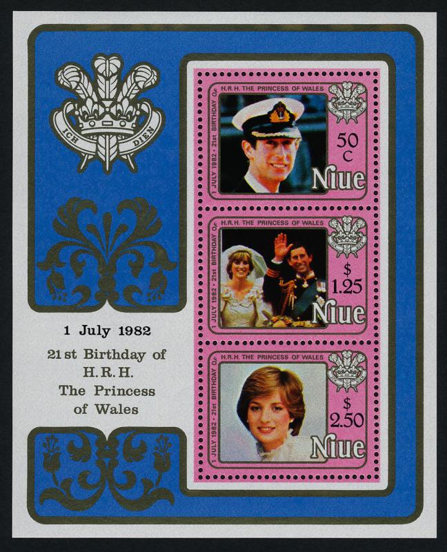 Niue 356a MNH Princess Diana 21st Birthday, Prince Charles