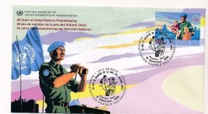 D171966 50 Years of UN Peacekeeping FDC United Nations Geneva Bureau