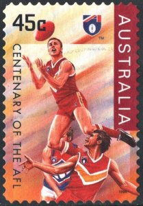 Australia SC#1509 45¢ Centenary of AFL: Brisbane (1996) Used