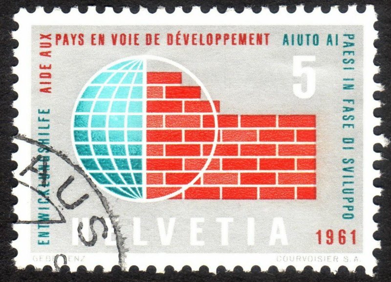 1961, Switzerland 5c, Used, Sc 402