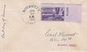 United States Oregon Rockville 1948 4c-bar  1912-1948  Philatelic.