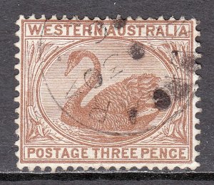 Western Australia - Scott #53 - Used - Perf crease LR corner - SCV $4.50