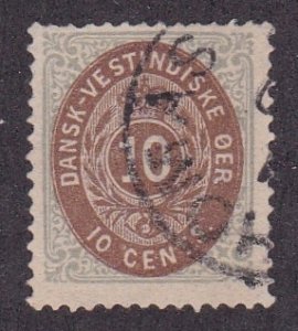 Danish West Indies 10, Used