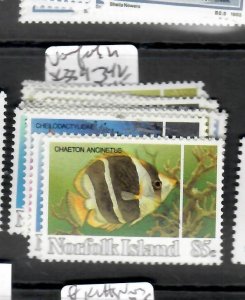 NORFOLK ISLAND    FISH    SET  SC 339-342       MNH    PPP0618H