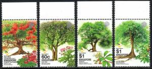 Singapore 1034-1037, MNH. Trees, 2002