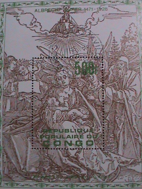 CONGO 1979-SC#510 FAMOUS PAINTING-VIRGIN & CHILD BY ALBRECHT DURER CTO S/S-VF