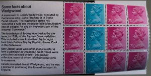 Great Britain Stamps # BK144 Wedgewood MNH VF Booklet Scott Value $150.00