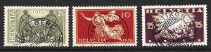 Switzerland # 190-2 - used - Cats $13.75 - small faults