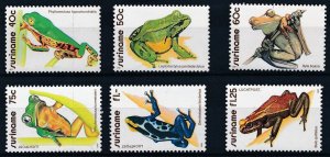 Suriname 1981 Beautiful Flogs,  Airmail (6v Cpt) MNH