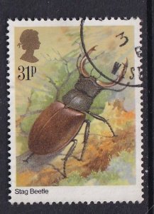 Great Britain  #1101  used   1985  insects 31p