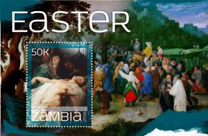 Stamps. Easter 2020 year 6 sheets perf Zambia