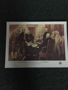 1687 .18 Bicentennial S/s Missing Denomination On D. MNH