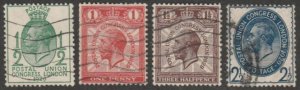 Great Britain #205-208 Used Full Set of 4 cv $18.50 (U1)