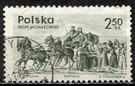 Poland; 1965: Sc. # 1364: Used CTO Single Stamp