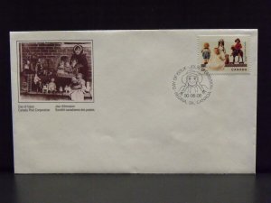 5751  Canada  FDC's(4) # 1274,1275,1276,1277   Treasures - Dolls      CV$ 5.20