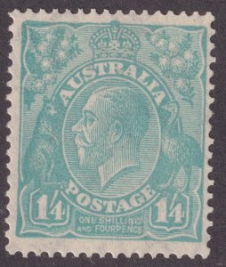 Sc# 124 1932 Australia 1/ 4 KGV MMH perf 13½x12½ Wmk 228 CV $60.00 stk #2