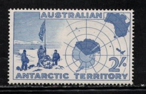 AUSTRALIAN ANTARCTIC TERRITORY Scott # L4 MH - Flag & Map