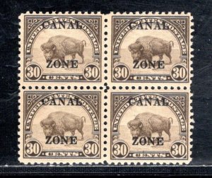 CANAL ZONE  SC# 93 BK/4 FVF/OG