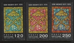 VATICAN CITY,  638-640  MNH  SET