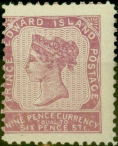 Prince Edward Island 1869 9d Reddish Mauve SG26 P.11.25 x 11.75 Fine MNH Scarce