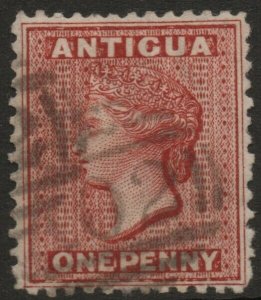 ANTIGUA-1872 1d Lake Sg 13 GOOD USED V38030