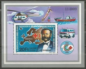 1981 Hungary 3494/B149 Medical transport 5,00 €