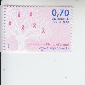 2018 Luxembourg Preventing Breast Cancer  (Scott 1498) MNH