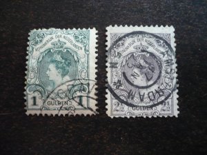 Stamps - Netherlands - Scott# 83-84 - Used Part Set of 2 Stamps