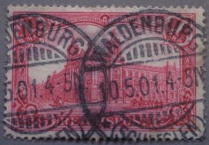 Germany #62 Double Waldenburg Schlesien Postmark Date 10.5.01.4-5N VF