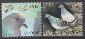 Faroe Islands 520-521 Birds MNH VF