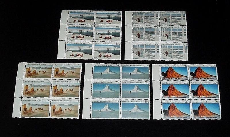 AUSTRALIA, 1984, ANTARCTIC TERRITORY, MNH, BLKS/6, NICE! LQQK!