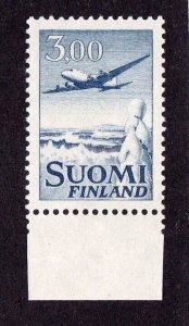 Finland stamp #C9a, MH OG,  selvage,  CV $40.00