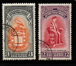 LEEWARD ISLANDS SG123/4 1951 BWI UNIVERSITY COLLEGE FINE USED