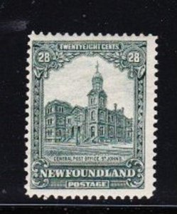 Album Treasures Newfoundland Scott # 158 28c GPO St Johns Mint LH