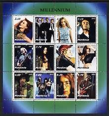 MORDOVIA - 2002 - Mill. Films #2 -Perf 12v Sheet-Mint Never Hinged-Private Issue