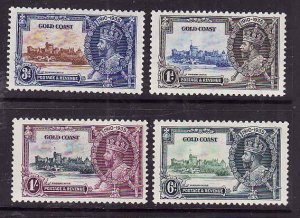 Gold Coast-Sc #108-11- id7-unused,og,LH KGV Omnibus set-Silver Jubilee-1935-