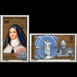 DAHOMEY 1973 - Scott# C180-1 St.Teresa Set of 2 NH