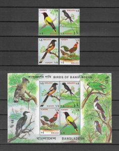 BANGLADESH 1994 SG 512/5 + MS 516 MNH