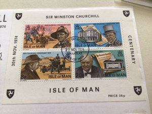 Sir Winston Churchill  Isle of Man 1974 Cover  A14224