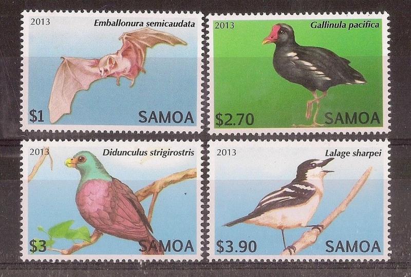 Samoa 2013 Birds MNH (4v)