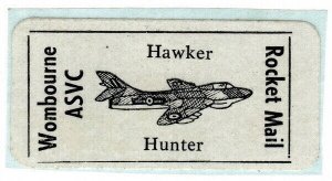 (I.B) Cinderella Collection : Wombourne Rocket Mail (Hawker Hunter)