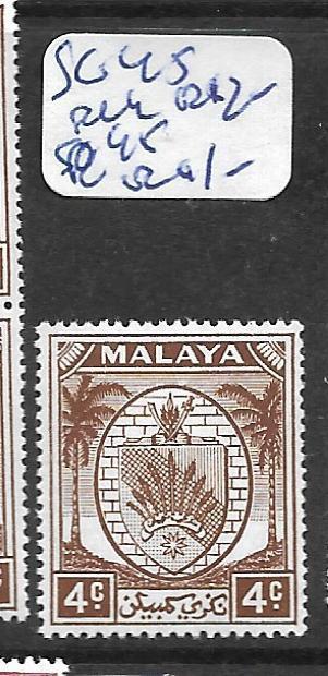 MALAYA NEGRI SEMBILAN (P0401B) ARMS  4C  SG44   SG 45  MNH