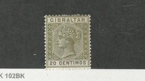 Gibraltar, Postage Stamp, #31 Mint Hinged, 1895, JFZ