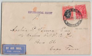 Southern Rhodesia 1931 EXPERIMENTAL FLIGHT Airmail Cover Salisbury to Cape Town