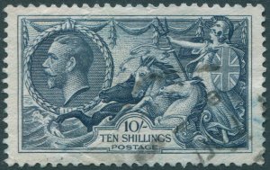 Great Britain 1934 SG452 10s. Indigo KGV #1 FU (amd)