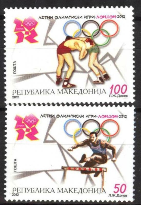 Macedonia 2012 Olympics Games London 2012 set of 2 MNH**