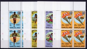 Swaziland 1976 Sc#265/268 MONTREAL OLYMPICS Block of 4 MNH