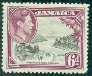 Jamaica #123a  Mint  Scott $4.50   Perf 12 1/2